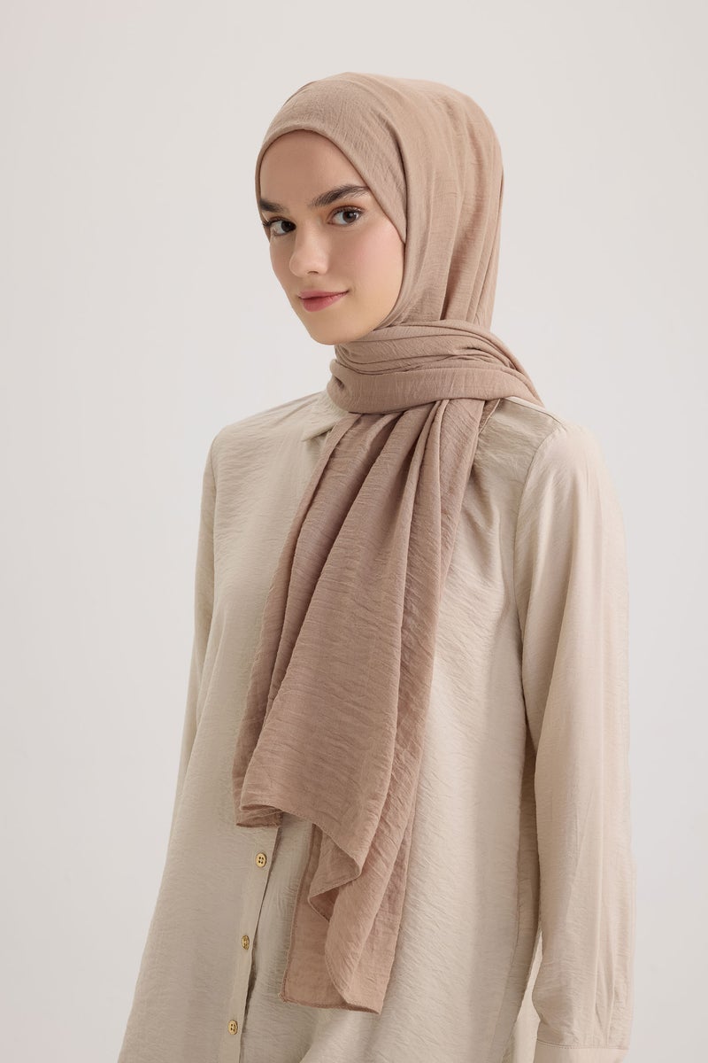 DeFacto Beige Woman Woman Woven Hijab Shawl Casual - Image 5